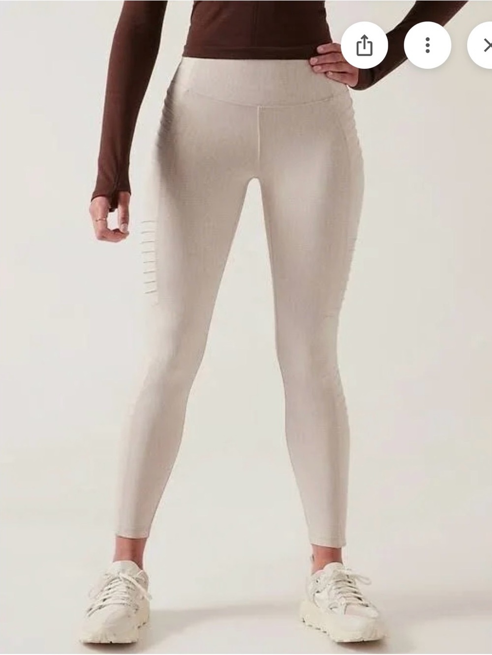 Athleta Delancey Textured Moto Tight